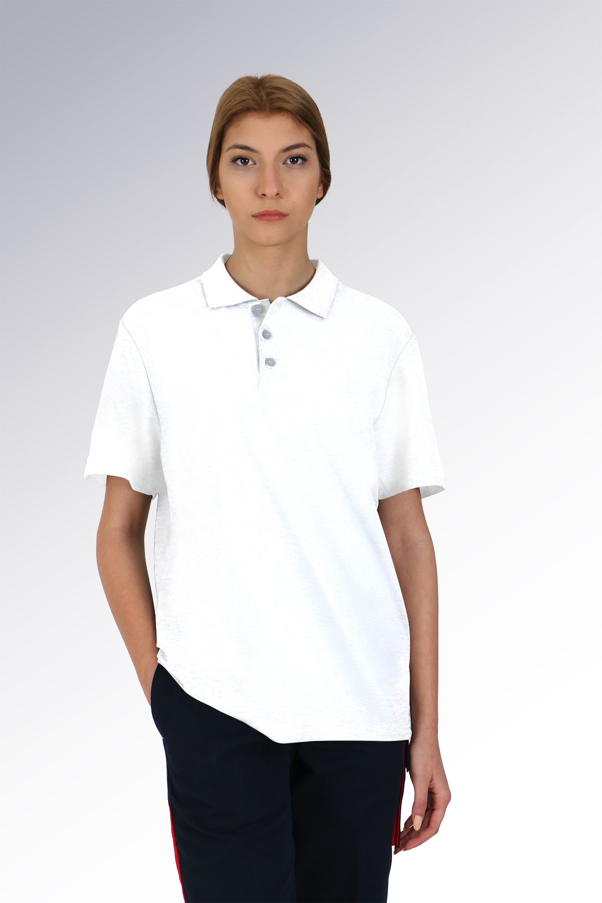 Kadın Polo Yaka T-Shirt image